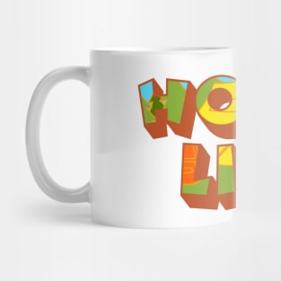 Hobo Life - Typography Style Retro Colorful Design Mug